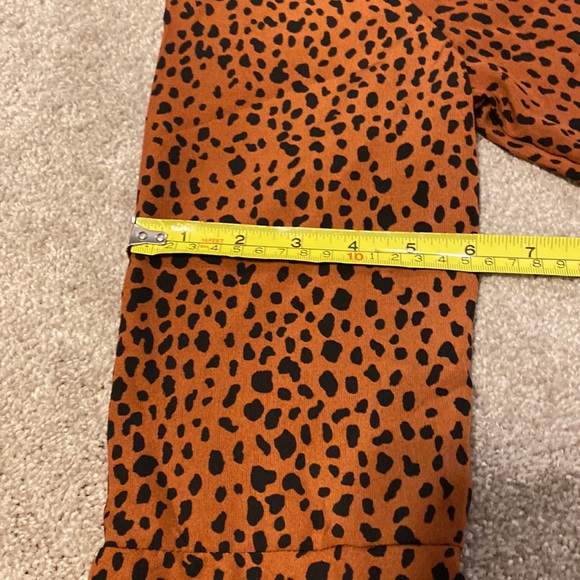 Boutique:Cheetah print brown with black spots, Bell sleeve dress never worn - Picture 10 of 11